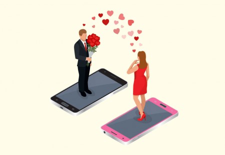 échanger des messages sur un site de rencontres